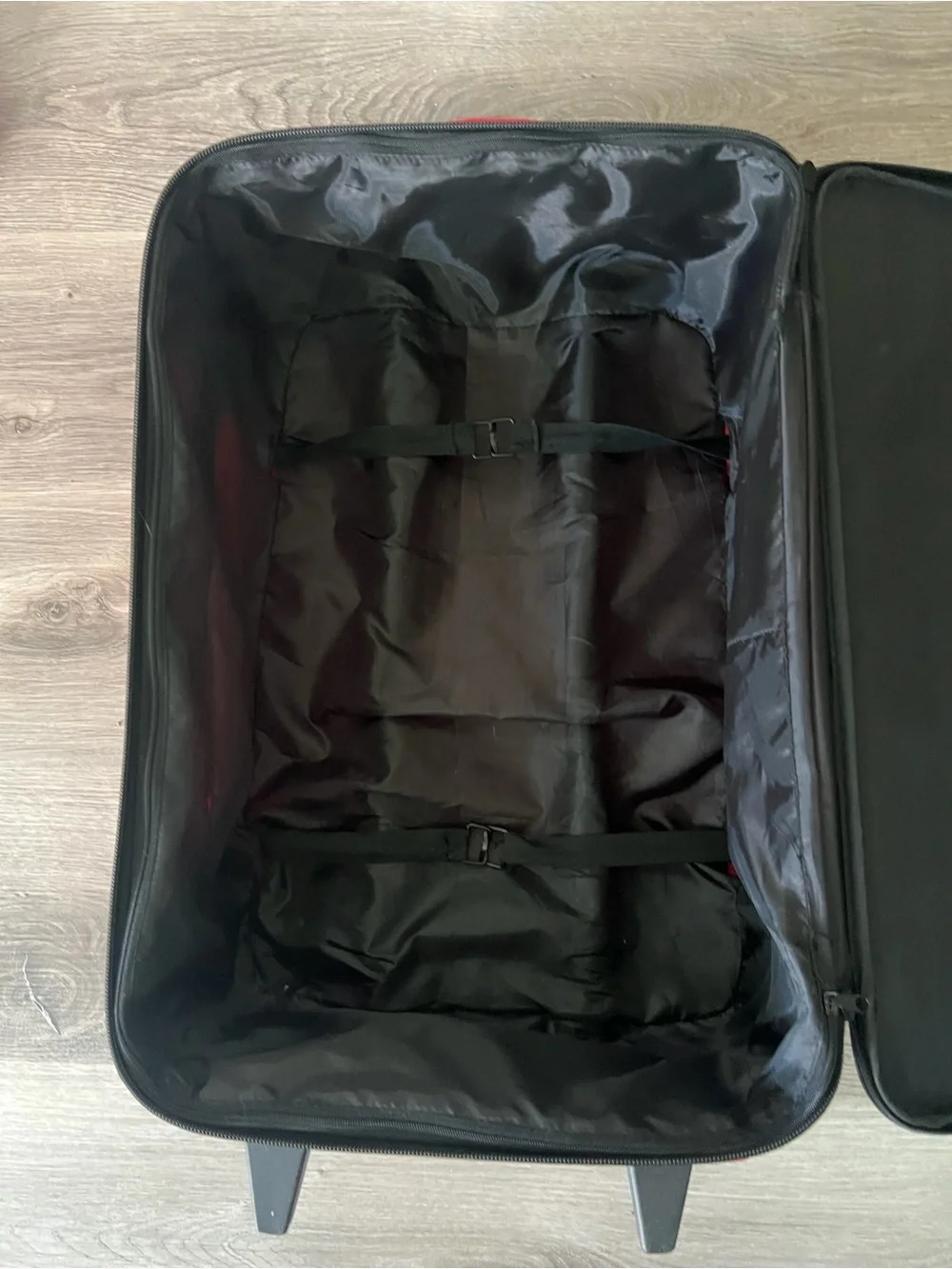 Disney Red Walt Disney World Rolling Suitcase with Black Trim